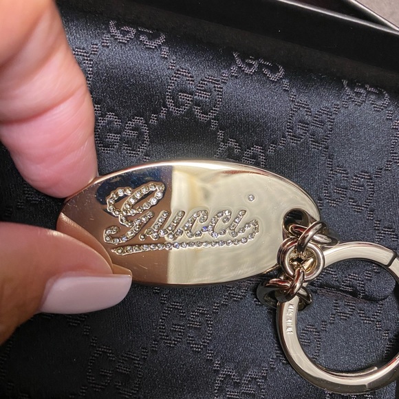 Gucci Key Ring Rhinestones Never Used - Picture 3 of 6